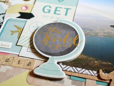 Scrapbooking Process #21: The Places You'll Go (Crate Paper - Journey)