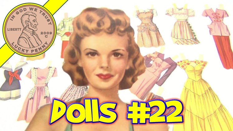 Vintage Paper Dolls Collection - Paper Doll Video 22 - Judy Garland