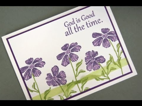 Wild Flowers Clean and Simple Card