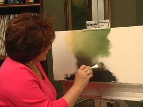 Acrylic Painting Techniques - Painting An Acrylic  Mottled Background