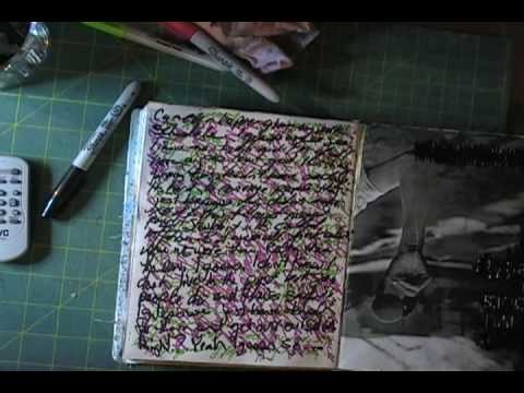 Art Journal Technique: Sharpie Ghost