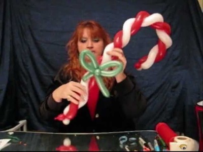 Christmas Candy Cane| How to Make Balloon Animals | St. Charles Balloon Artist | Chicago Balloon
