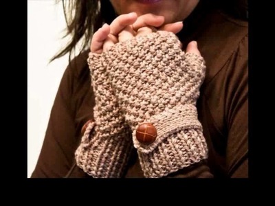 Crochet fingerless gloves free pattern