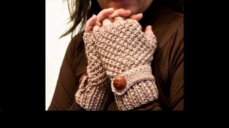 Crochet fingerless gloves free pattern