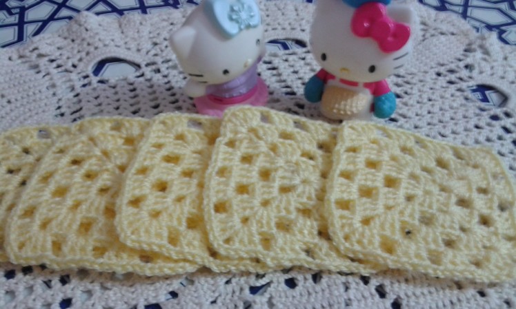 CROCHET: How to crochet a granny square for beginners .  Crocheted 4you