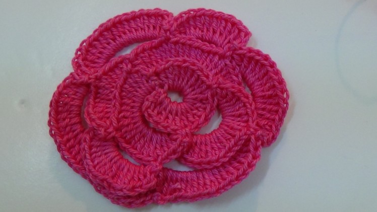 Crochet Rose Flower
