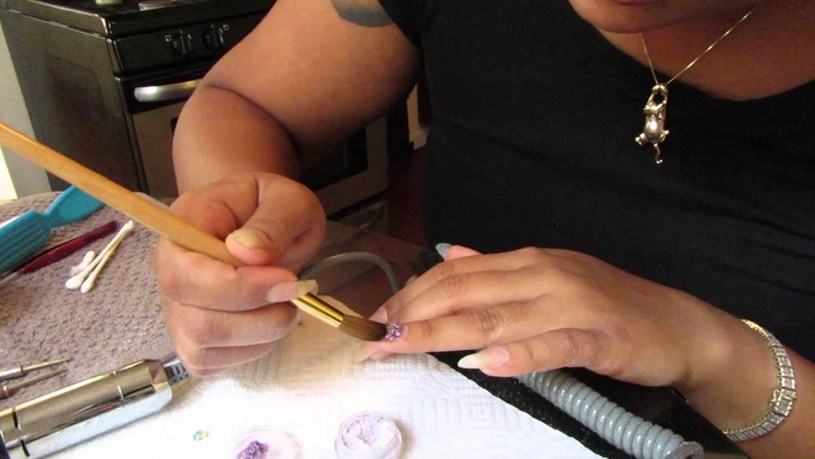 DIY: Acrylic Nail tutorial (fill-in) #FAIL