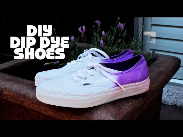DIY Dip Dye Shoes