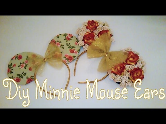 Diy Disney| Floral & Fabric Minnie Mouse Ears