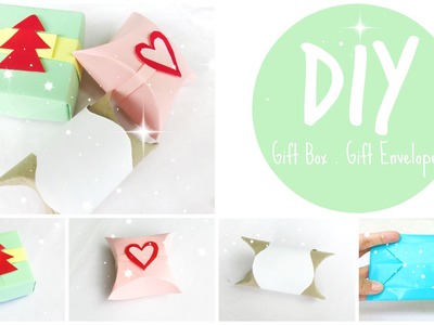 DIY Gift Boxes & Envelope (No Glue)