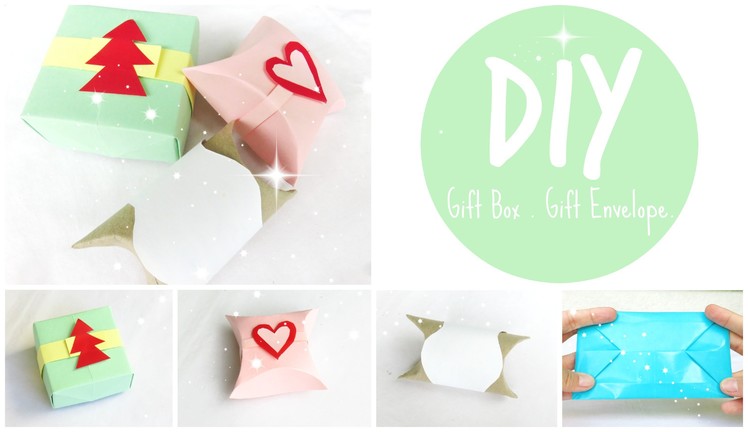 DIY Gift Boxes & Envelope (No Glue)