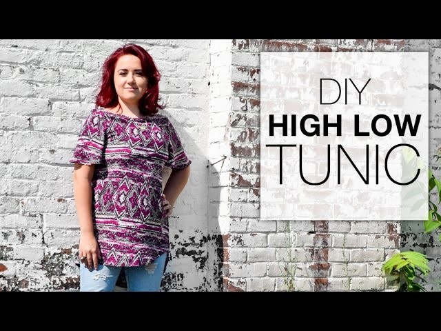 DIY High Low Tunic Tutorial - Free Pattern