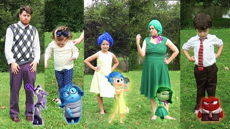 DIY Inside Out Family Halloween Costumes (DIsney Pixar)