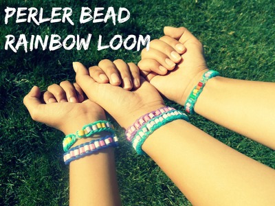 DIY: Perler bead rainbow loom bracelet