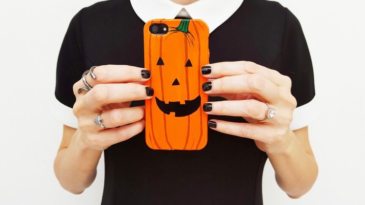 DIY Pumpkin Halloween Phone Case