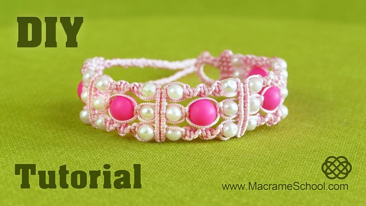 DIY: Triple Spiral Knot Bracelet with Beads ★ Easy Tutorial
