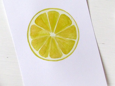 Easily  Paint a Lemon with Watercolors - DIY Crafts - Guidecentral