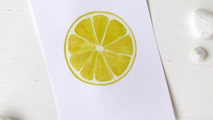 Easily  Paint a Lemon with Watercolors - DIY Crafts - Guidecentral