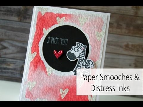 Emboss Resist with Paper Smooches and Distress Ink