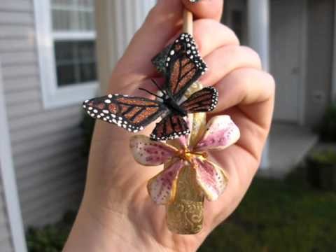 Fantasy Acrylic Nails  Butterfly & Dragon