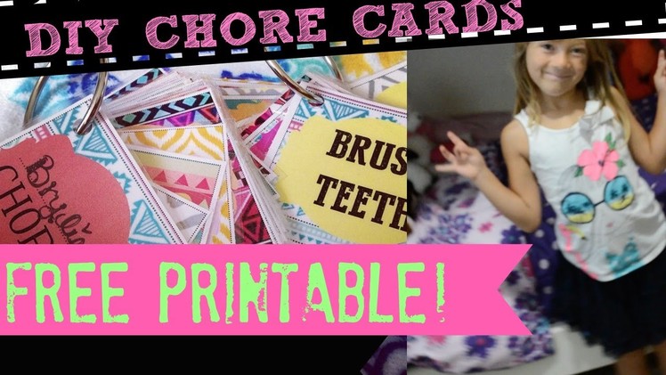 FREE DIY Chore Cards for Kids!