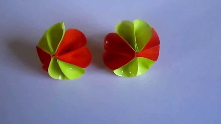 Handmade Jewelry - Paper Punch Flower Stud (Not Tutorial)