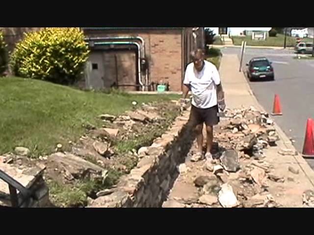 How I build a small stone wall, (part 2 of 4) Mike Haduck