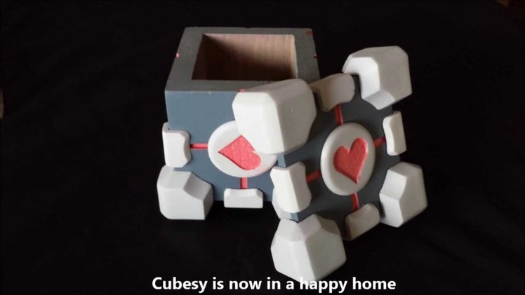 How I made my Companion cube AKA Cubesy
