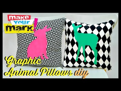 How to: Animal Silhouette Pillows