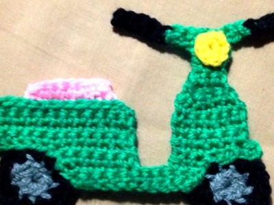 How To Crochet A Very Cute Scooter Applique - DIY Crafts Tutorial - Guidecentral