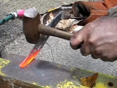 How to forge a knife Part 1 of 2