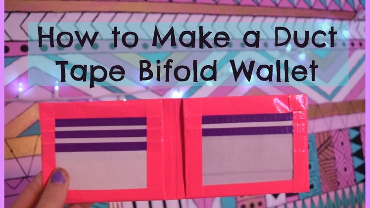 How to Make a Duct Tape Bifold Wallet