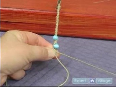 How to Make Hemp Jewelry : Adding Beads to a Braided Knot Hemp Bracelet