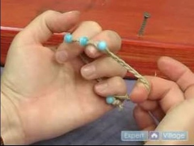 How to Make Hemp Jewelry : Ending Off a Braided Knot Hemp Bracelet