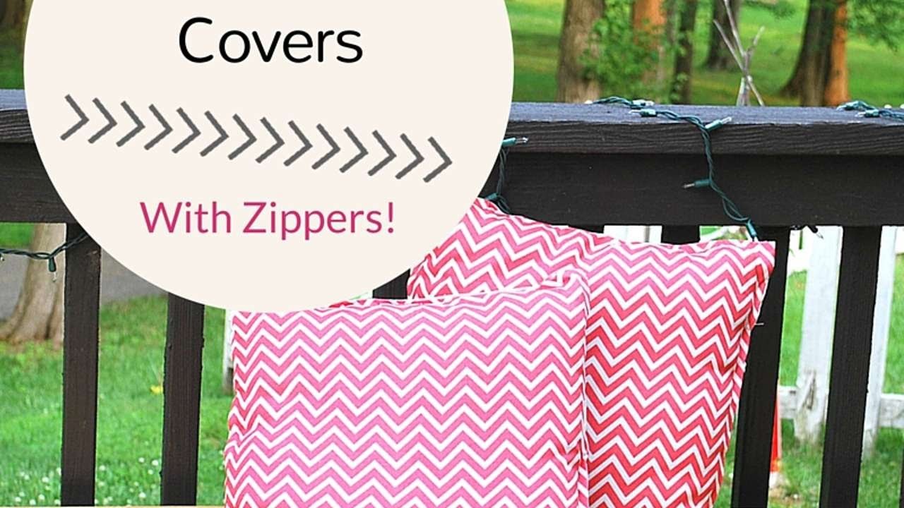 How To No Sew Pillow Cover With Zipper DIY Crafts Tutorial Guidecentral