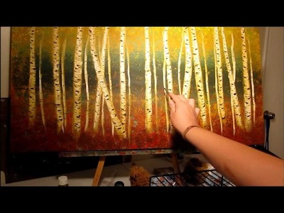 How to Paint Birch Trees - step by step