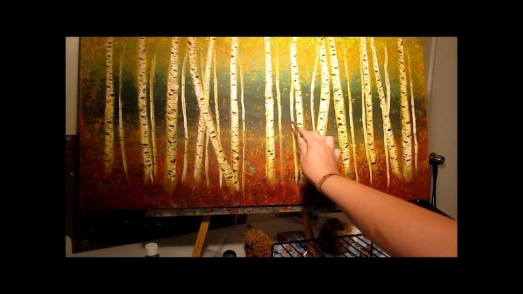 How to Paint Birch Trees - step by step
