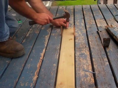 How to replace rotten decking