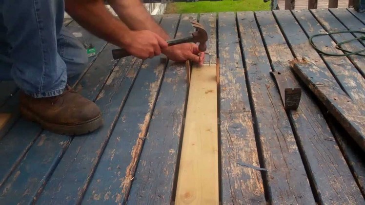 How to replace rotten decking