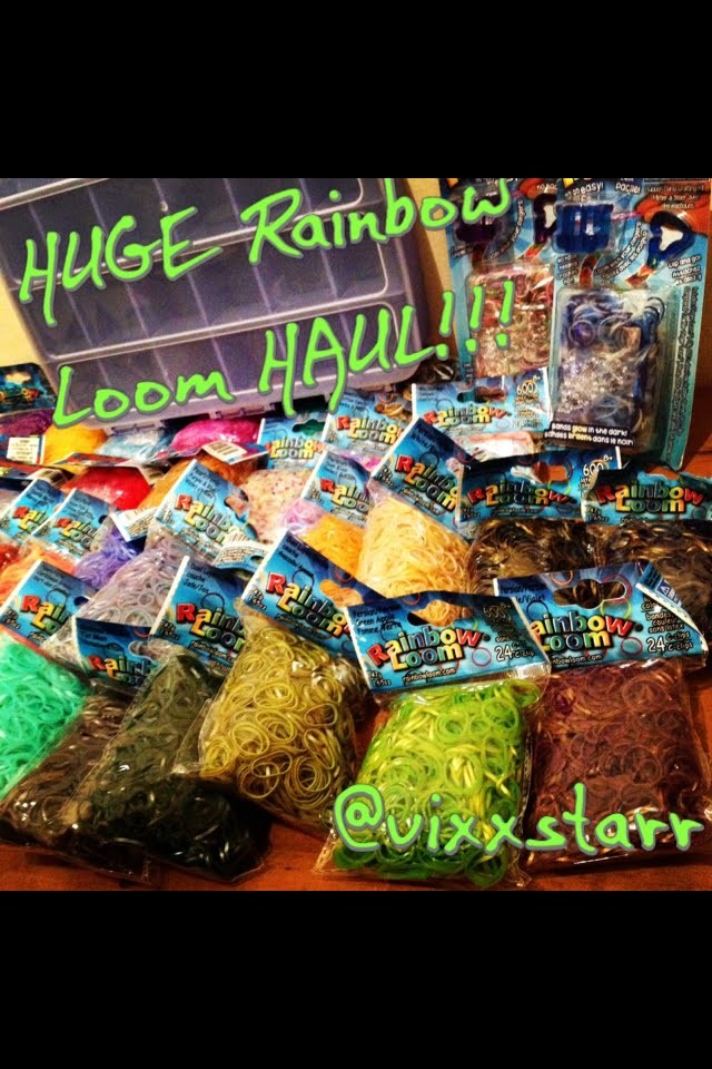 HUGE Rainbow Loom HAUL PART 2 - THE BANDS! + my RL Collection Organised!!