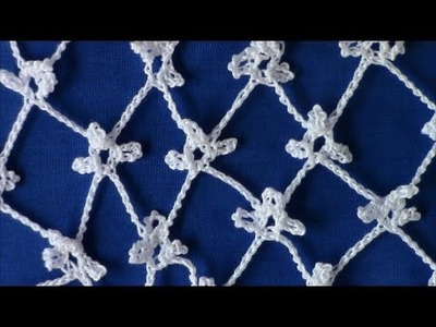 Irish Crochet Basics, Triple Picot ground
