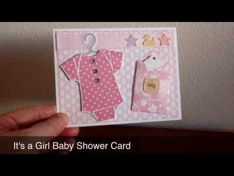 It's A Girl Baby Shower Card