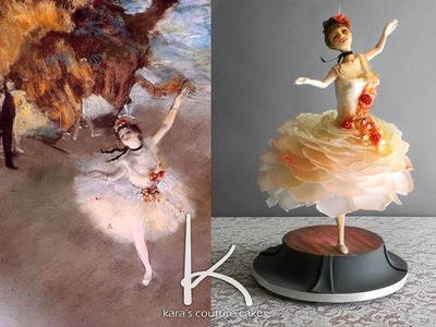 Kara's Couture Cakes - Timelapse Degas Airbrush