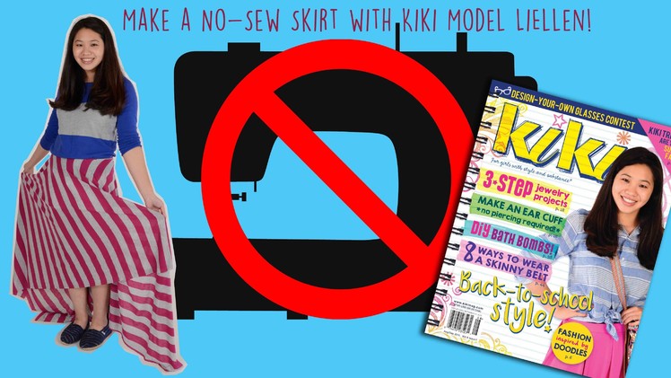 Kiki magazine DIY: make a no-sew circle skirt with cover model LiEllen!