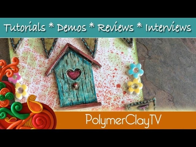Make a cute Home Sweet Home wall plaque with polymer clay and molds