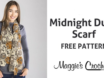 Midnight Dune Scarf Free Crochet Pattern - Right Handed