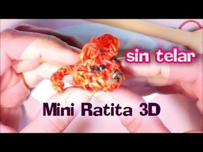 Mini Ratita 3D con gomitas Sin Telar. Baby Rat. Rainbow Loom.Crochet. Loomigurumi. Amigurumi