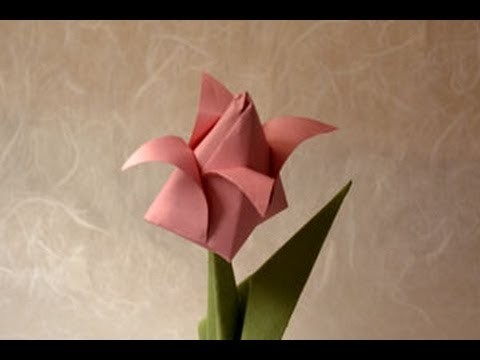 Origami Tulip Instructions: www.Origami-Fun.com