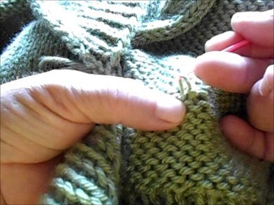 Perfecting an uneven stitch after the knitting is complete