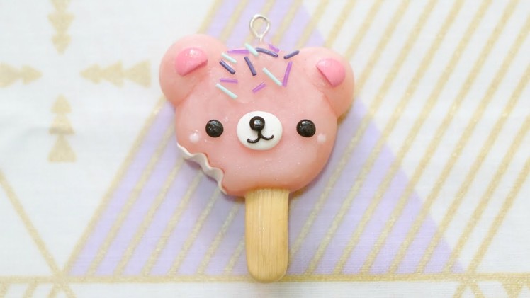 Polymer Clay Bear Popsicle Charm Tutorial
